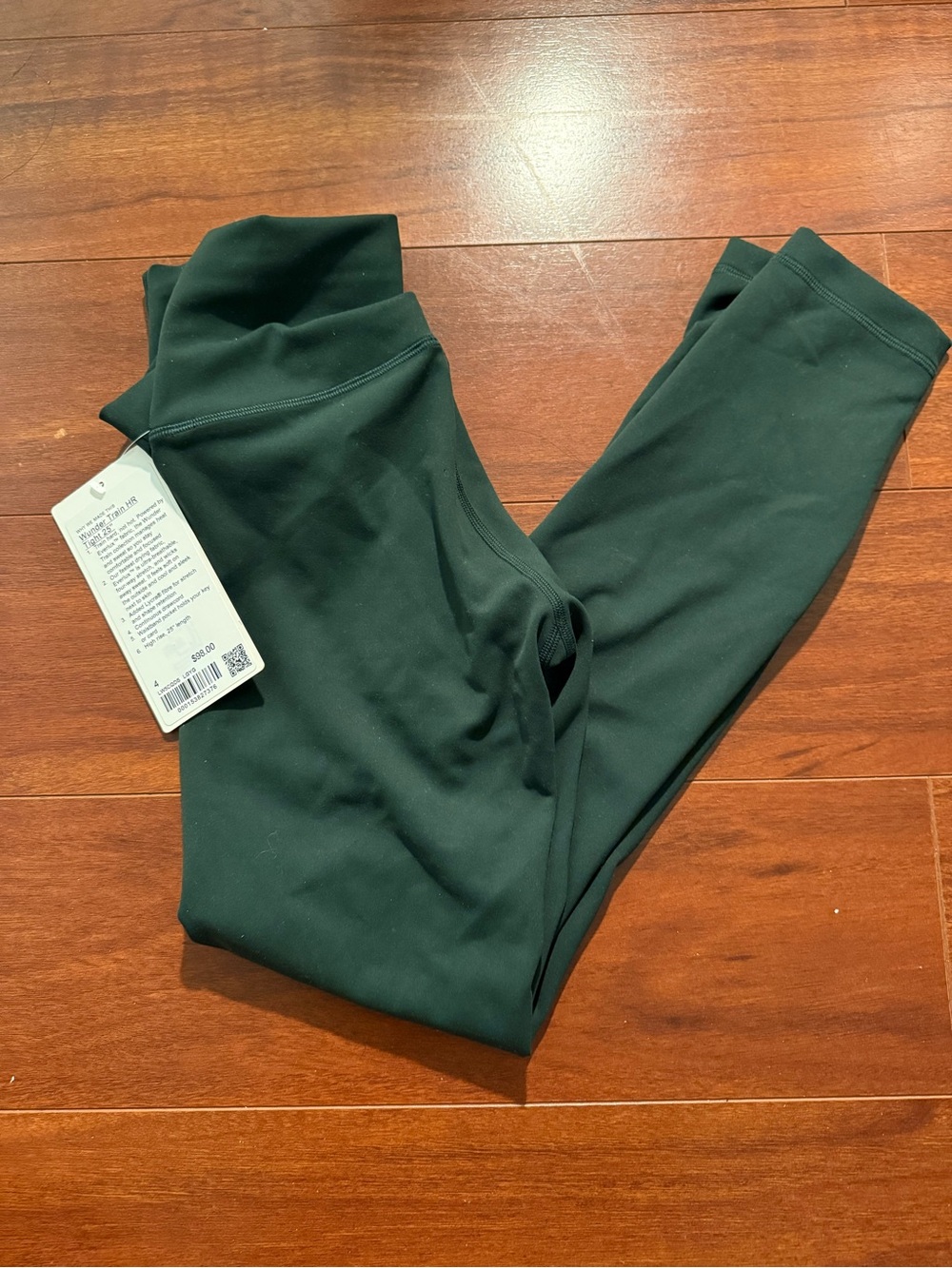 Lululemon Legacy Green Wunder Train HR Tight 25” (NWT)